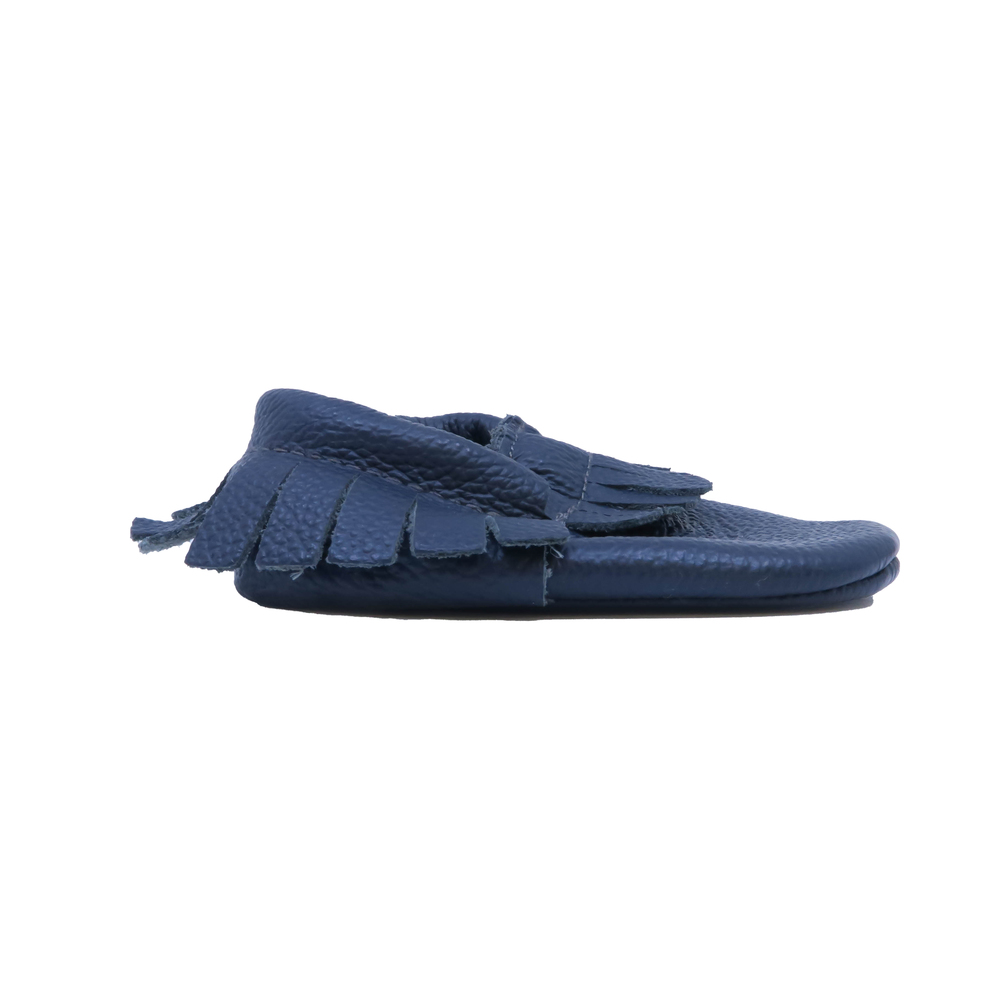 Birdrockbaby Unisex Blue Booties size: 4 Infant
